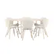 Spisegruppe Venture Home Copenhagen Ø140 cm med 6st Lilja Spisestoler