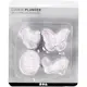 Utstikksformer Creativ Company med Preg Hvit Påskeegg Hare Kylling Sommerfugl 5 cm 4 St/1 Pk