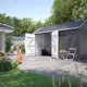 Utebod PLUS Classic Multi Hagehus 2 Moduler Dobbeldør Lukket 10m2