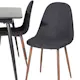 Spisegruppe Venture Home Silvia med Innleggsplate og 4 Pobbie Stoler