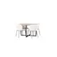 Spisegruppe Venture Home Durango Ø120 cm med 4 stk Edina Stoler
