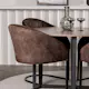 Spisegruppe Venture Home Durango Ø120 cm med 4 stk Evening Stoler