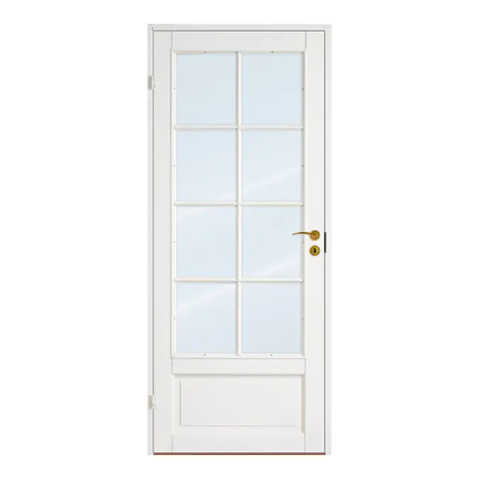 Innerdør Scanflex Skjold Klarglass 2x4