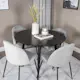 Spisegruppe Venture Home Plaza med 4stk Wrinkles Stoler
