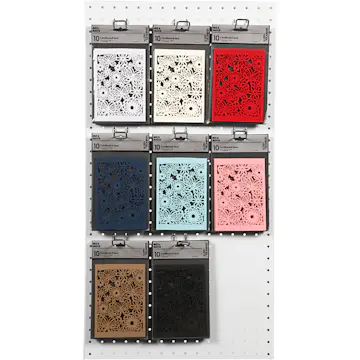 Blondekartong Creativ Company Ass Farger 10,5x15 cm 8x10 Pk/1 Pk