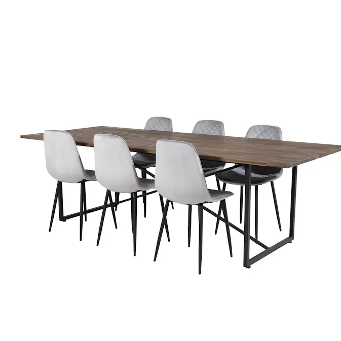 Spisegruppe Venture Home Peo med 6 Phoi Stoler