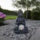 Solcelledekorasjon Star Trading Buddha LED Solcellelampe med Sensor