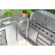 Hjørnemodul Myoutdoorkitchen Stainless Collection 90°