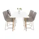 Spisegruppe Venture Home Polar med 6stk X Stoler