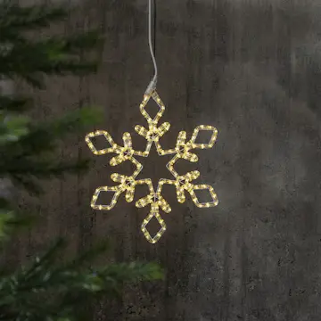 Dekorasjonsbelysning Star Trading Snøkrystall RL43 cm WW