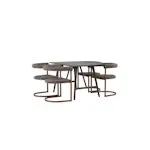 Spisegruppe Venture Home Kaseidon med 4 stk Morning Stoler