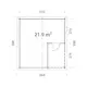 Garasje Palmako Roger 21,9 m2 uten Port