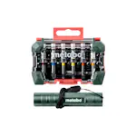 Bitssett Metabo 29 deler + Lykt