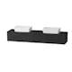 Servantskap FOSSBAD New Block B180 for Benkeplate og 2 Serva