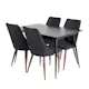 Spisegruppe Venture Home Silvia med Innleggsplate og 4 Laura Stoler