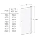 Duschdörr Contura Shower Space Rak SPNK