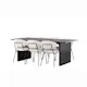 Spisegruppe Venture Home Vail med 6 Chico Stoler