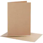 Brevkort Creativ Company Kort Str 10,5x15 cm Konvstr 11,5x16,5 cm 10 sett/1 Pk