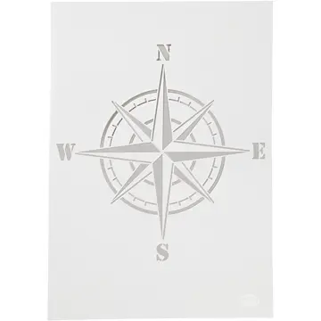 Skabelon Creativ Company Stensil Kompass A4 210x297 mm 1 stk