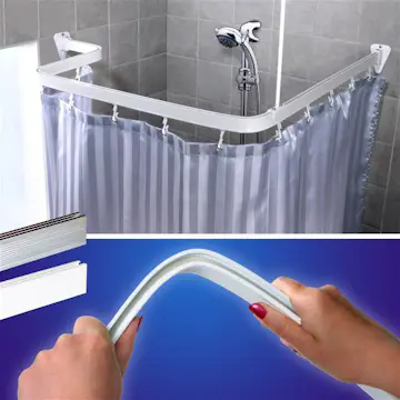 Dusjforhengskinne Duschy Bøyelig