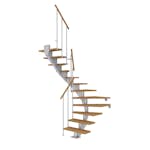 Plassbesparende Trapp Dolle Hamburg Eik Oljet 1/2-Sving Classic II