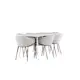Spisegruppe Venture Home Silar 180 med 6 stk Evelina Stoler