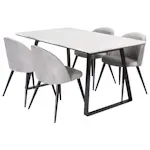 Spisegruppe Venture Home Estelle med 4 Valentina Stoler