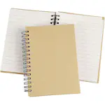 Noteringsbok Creativ Company med Spiral Brun A6 60 g 1 Stk