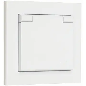 Stikkontakt Malmbergs Optima 1-Veis m/Jord IP44 Skrueløs