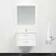 Möbelpaket 4AQUA Slim Vit 80 med Lådor och Spegel Luna LED