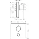Innbyggingsblander Hansgrohe ShowerSelect 1-utløp