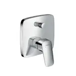 Badekarbatteri Hansgrohe Logis med 2 funksjoner for Innbygning