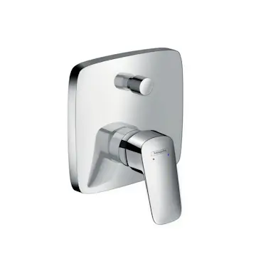 Badekarbatteri Hansgrohe Logis med 2 funksjoner for Innbygning