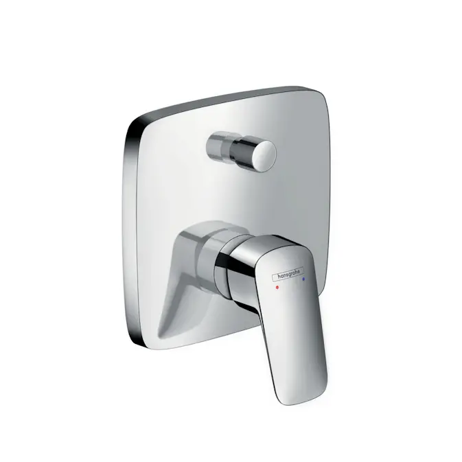 Badekarbatteri Hansgrohe Logis med 2 funksjoner for Innbygning