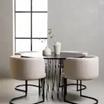 Spisegruppe furniture/fashion Stone Ø120 cm med 4 Simrishamn Stoler