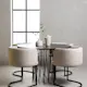 Spisegruppe furniture/fashion Stone Ø120 cm med 4 Simrishamn Stoler