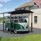Carport Canopia av Palram Alpine i metall for bobiler 3,6x6,5 m