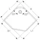 Duschkabin Ifö Showerama Classic Pentagonal