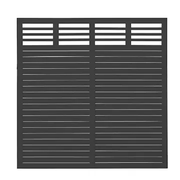 Gjerde PLUS Decora Grunnmalt Svart 180×180 cm