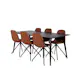 Spisegruppe Venture Home Dipp med 6 Polar Spin Stoler