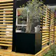 Blomsterkasse Recal Svart 57x57x55
