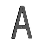 Husnummer Beslagsboden Oksidert Messing