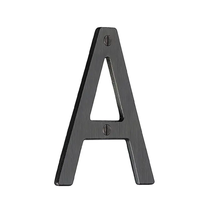 Husnummer Beslagsboden Oksidert Messing