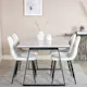 Spisegruppe Venture Home Estelle 140 med 4 Pooya Stoler