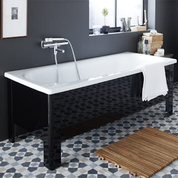 Halvfront med stativ Ifö Caribia Sort