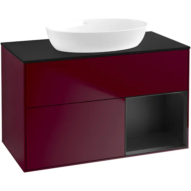 Tvättställsskåp Villeroy & Boch Finion med 2 Lådor Hylla och Bänkskiva för Fristående Tvättställ från Artis & Collaro