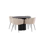 Spisegruppe Venture Home Olivia med 4 Limhamn Stoler