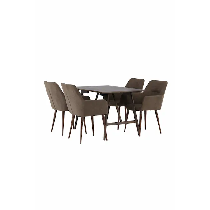Spisegruppe Venture Home Kaseidon med 4 stk Tomorrow Stoler