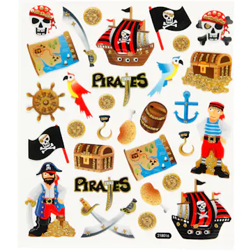 Klistremerker Creativ Company Pirater 15x16,5 cm