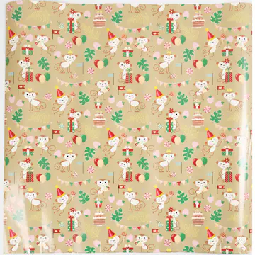 Gavepapir Creativ Company Festlige Aper 100 m